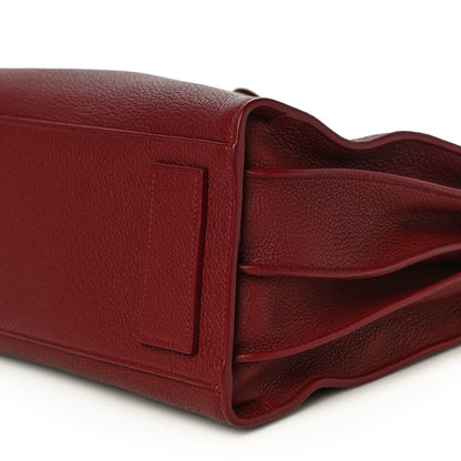 Saint Laurent Grained Calfskin Small Supple Sac De Jour Dark Pallisandre 12 of 17