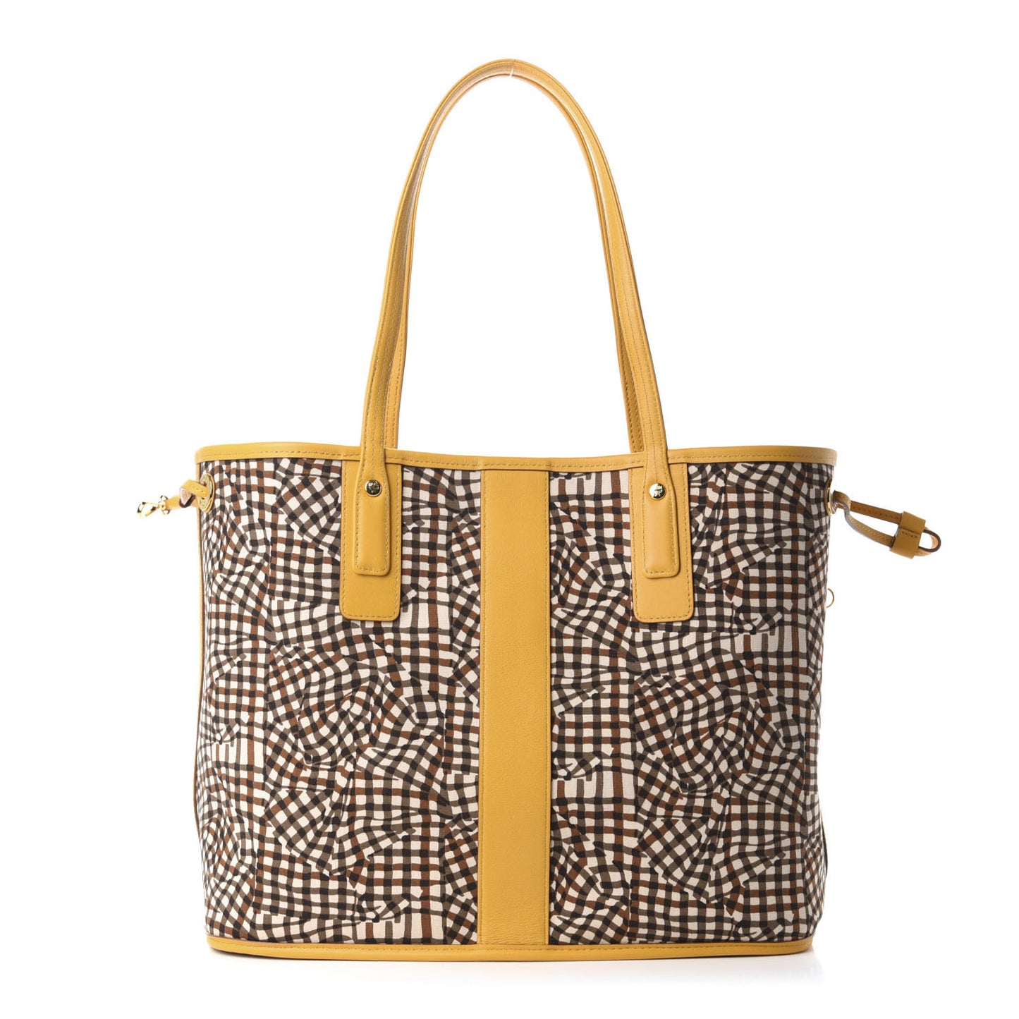 Visetos Medium Liz Reversible Shopper Tote Cognac Yellow