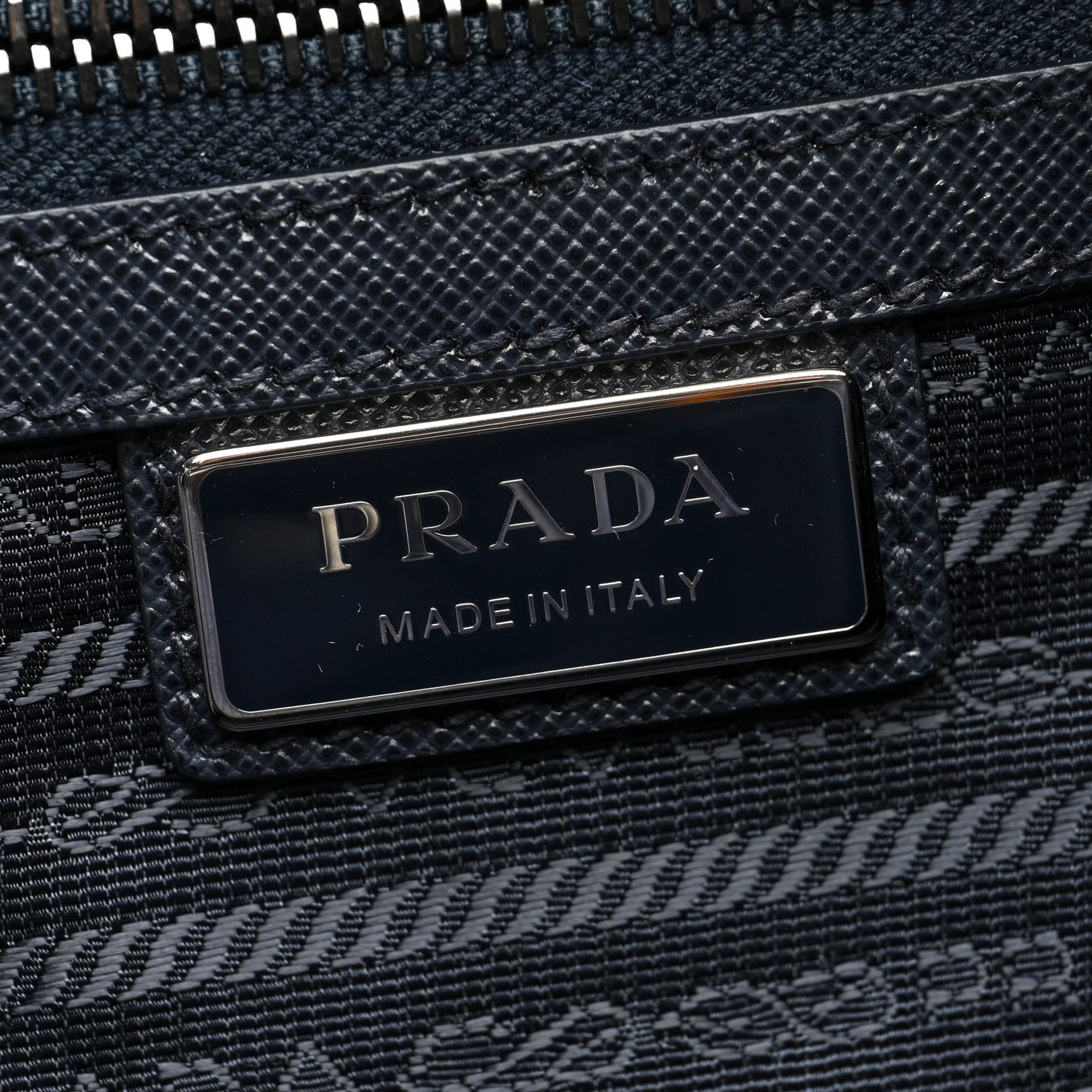 Prada Re-Nylon Saffiano Duffle Bag Navy 6 of 10