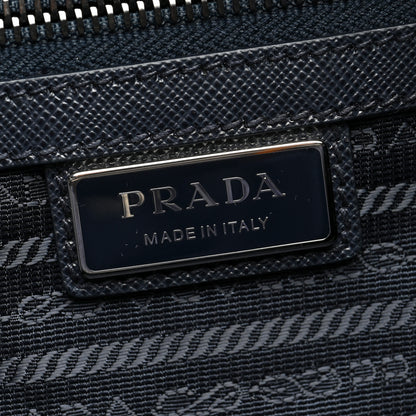 Prada Re-Nylon Saffiano Duffle Bag Navy 6 of 10