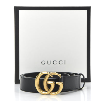 Gucci Calfskin Double G 30mm Belt 80 32 Black 6 of 6