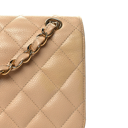 Chanel Caviar Quilted Jumbo Double Flap Beige 12 of 13
