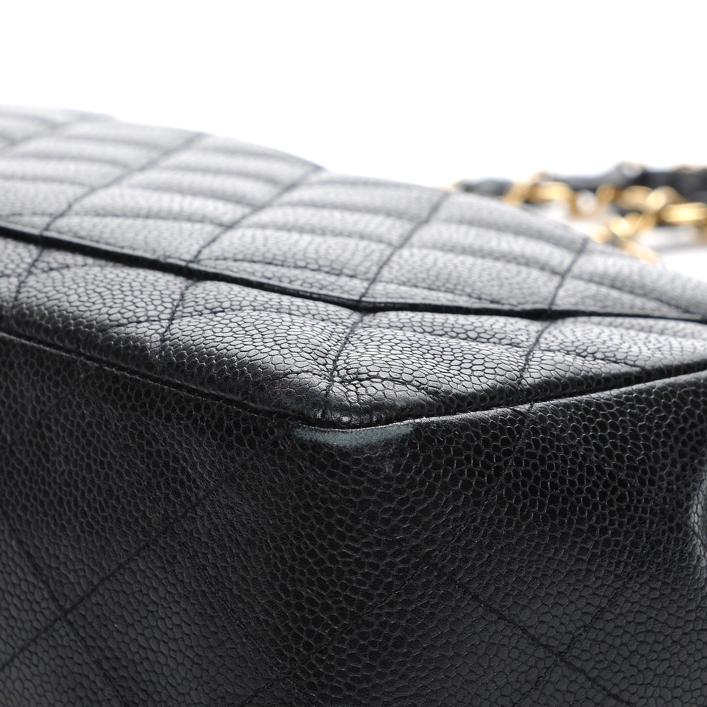 Caviar Quilted Jumbo Single Flap Black