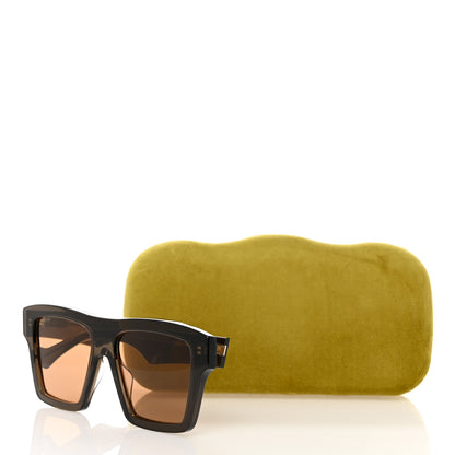 Gucci Acetate Rectangle Sunglasses GG0962S Brown 2 of 8