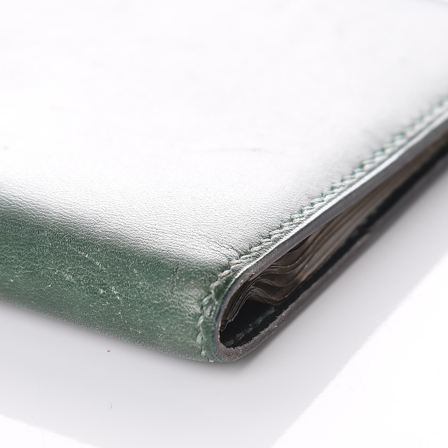Hermes Box Photo Holder Wallet Vert Fonce 7 of 9
