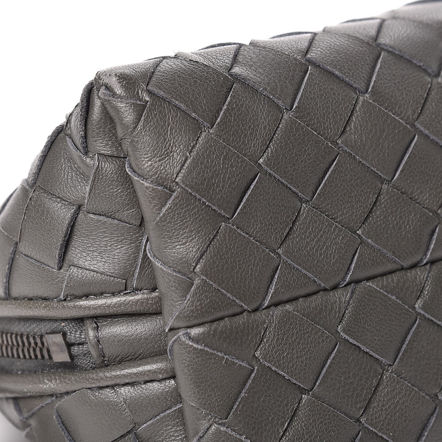 Bottega Veneta Nappa Intrecciato Cosmetic Pouch Grey 9 of 16