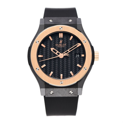 Hublot Ceramic Rubber 40mm Classic Fusion Quartz Watch Black 511.CO.1781.RX 1 of 6