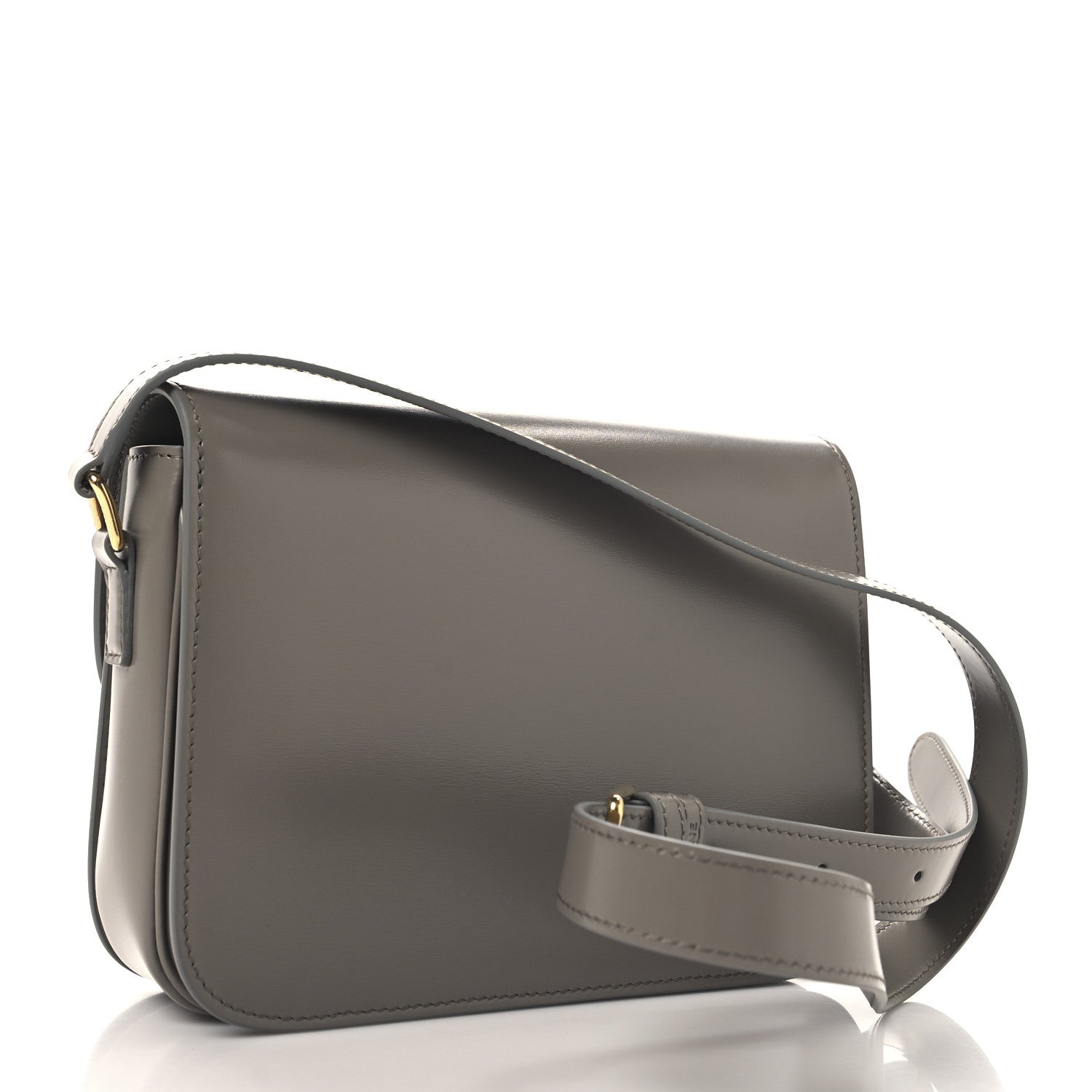 Celine Shiny Calfskin Medium Triomphe Pebble 3 of 10