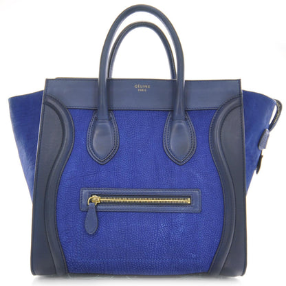 Celine Smooth Calfskin and Lambskin Mini Luggage Royal Blue 1 of 8