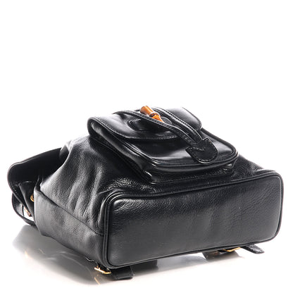 Gucci Leather Bamboo Backpack Black 4 of 8