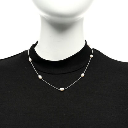 Tiffany Sterling Silver Pearl Elsa Peretti Pearls By The Yard Necklace 2 of 5