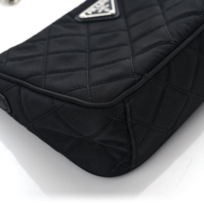 Prada Nylon Tessuto Impuntu Quilted Crossbody Bag Black 10 of 11