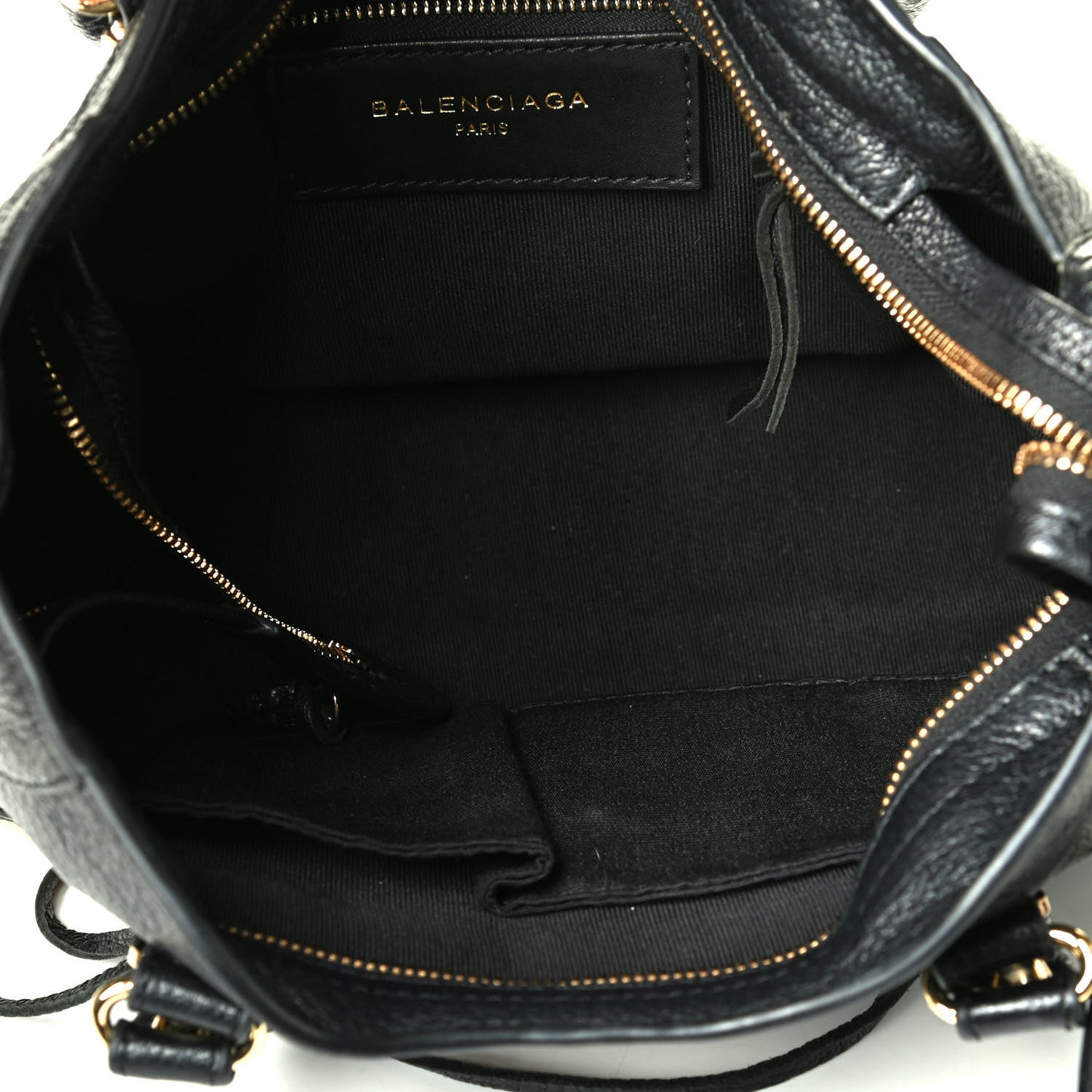 Chevre Gold Metallic Edge Hardware S City Black