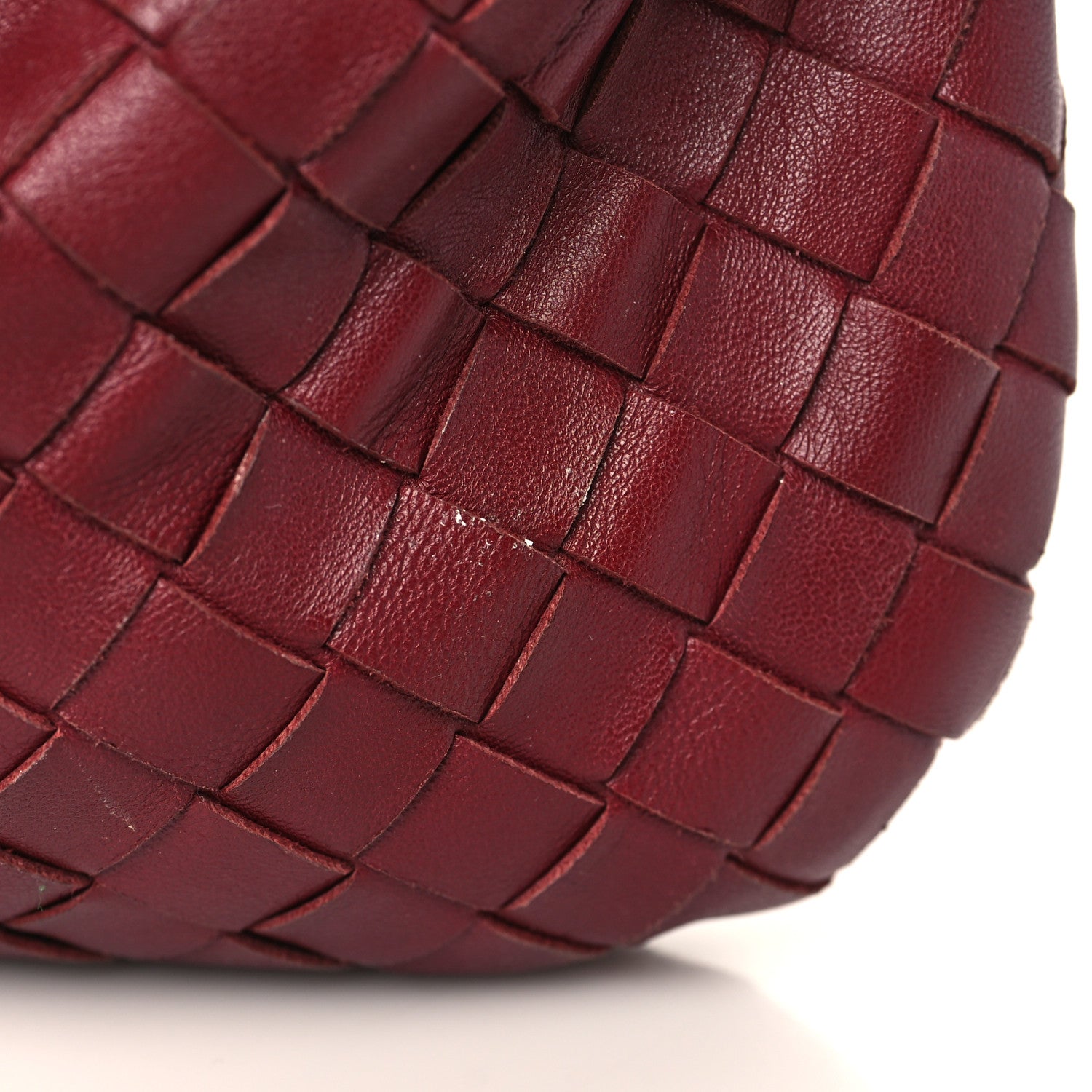 Bottega Veneta Nappa Intrecciato Mini Jodie Burgundy 9 of 10