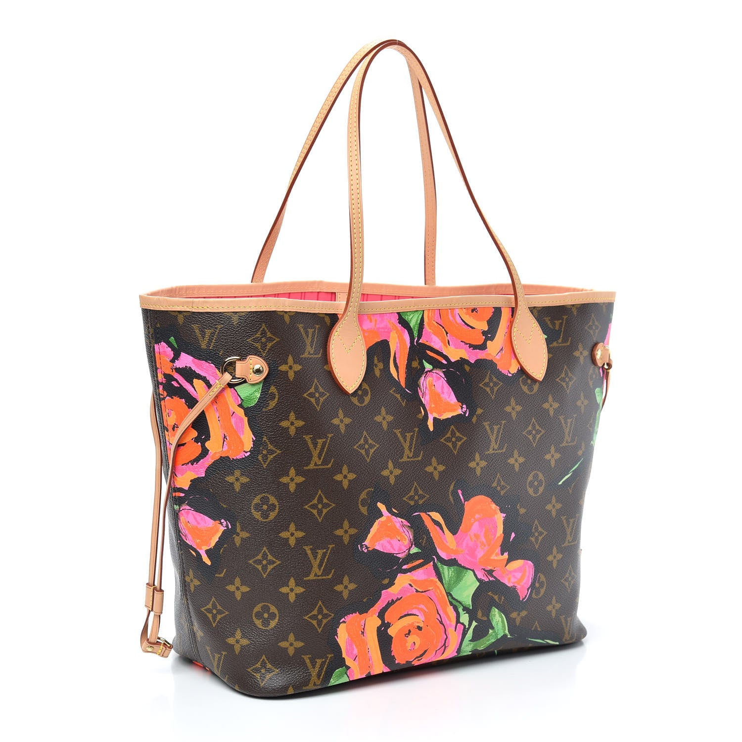 Louis Vuitton Monogram Roses Neverfull MM 3 of 9