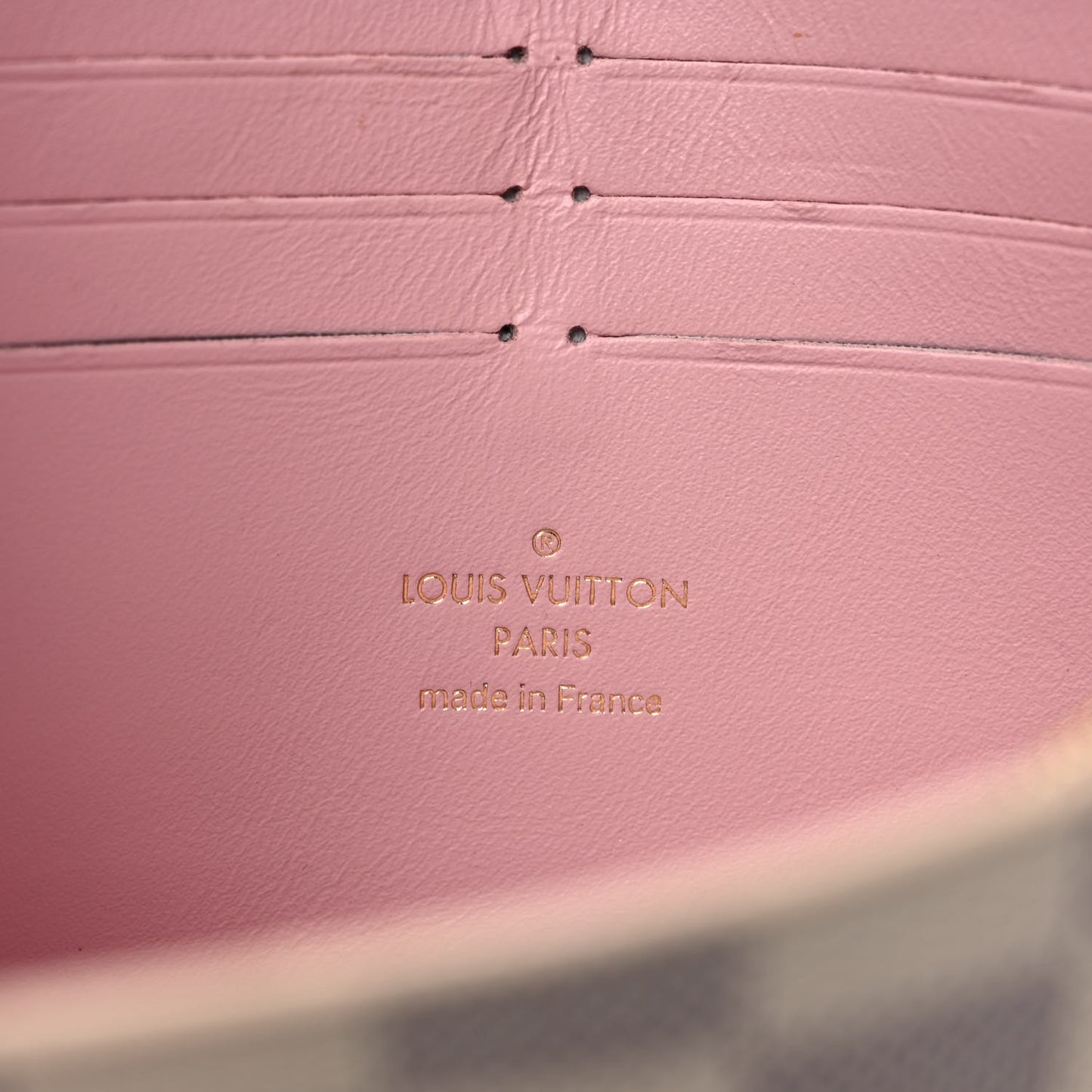 Damier Azur Croisette Chain Wallet Rose Ballerine