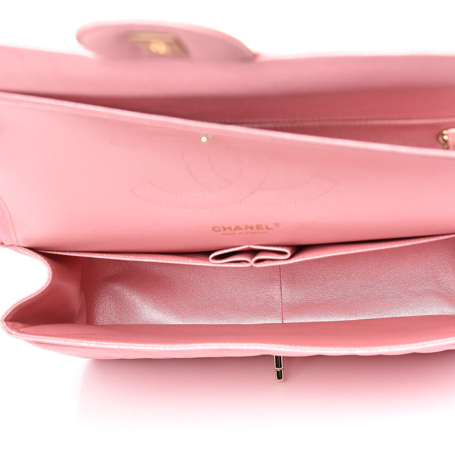 Chanel Iridescent Caviar Quilted Jumbo Double Flap Pink 7 of 11