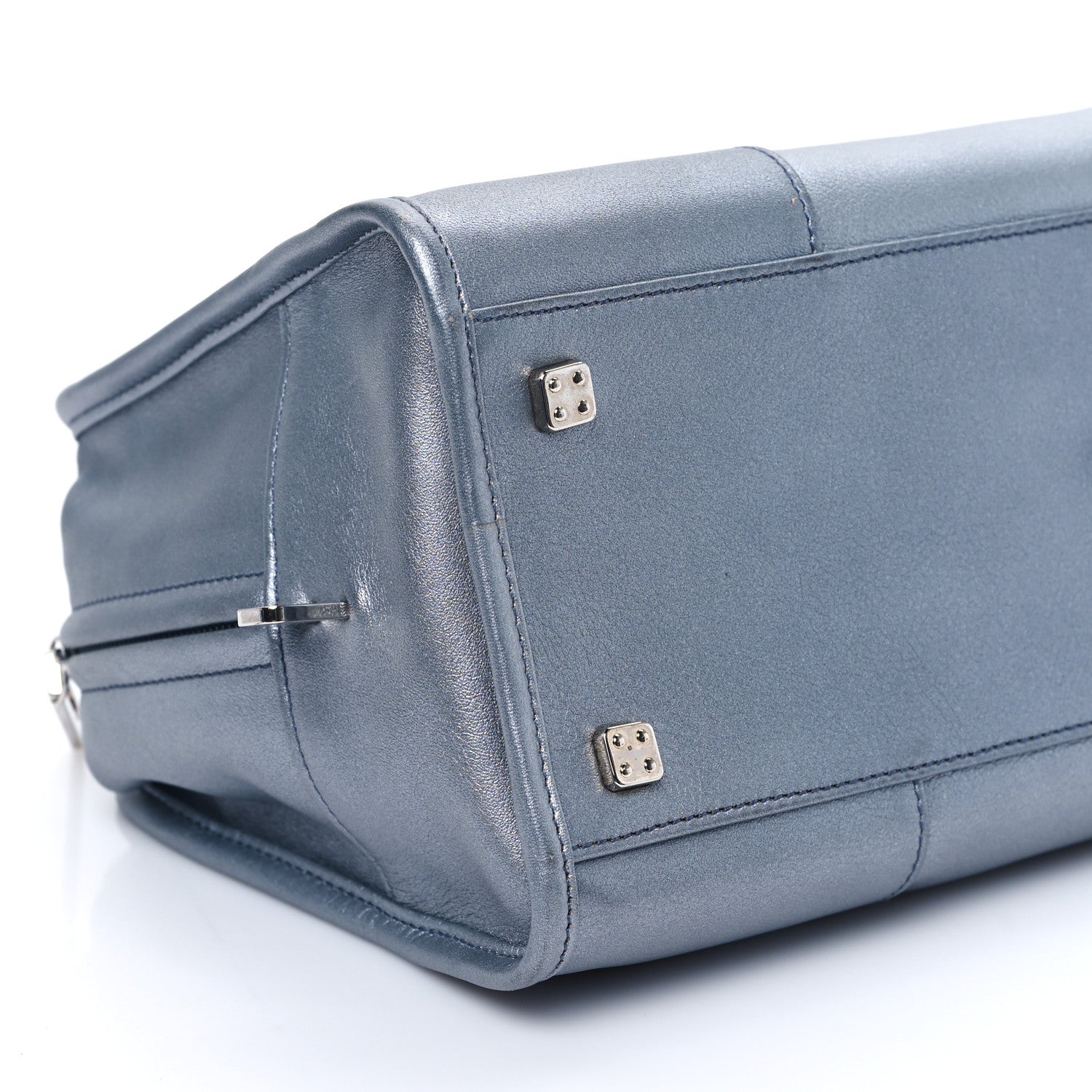 Loewe Metallic Calfskin Amazona 28 Silver 9 of 11
