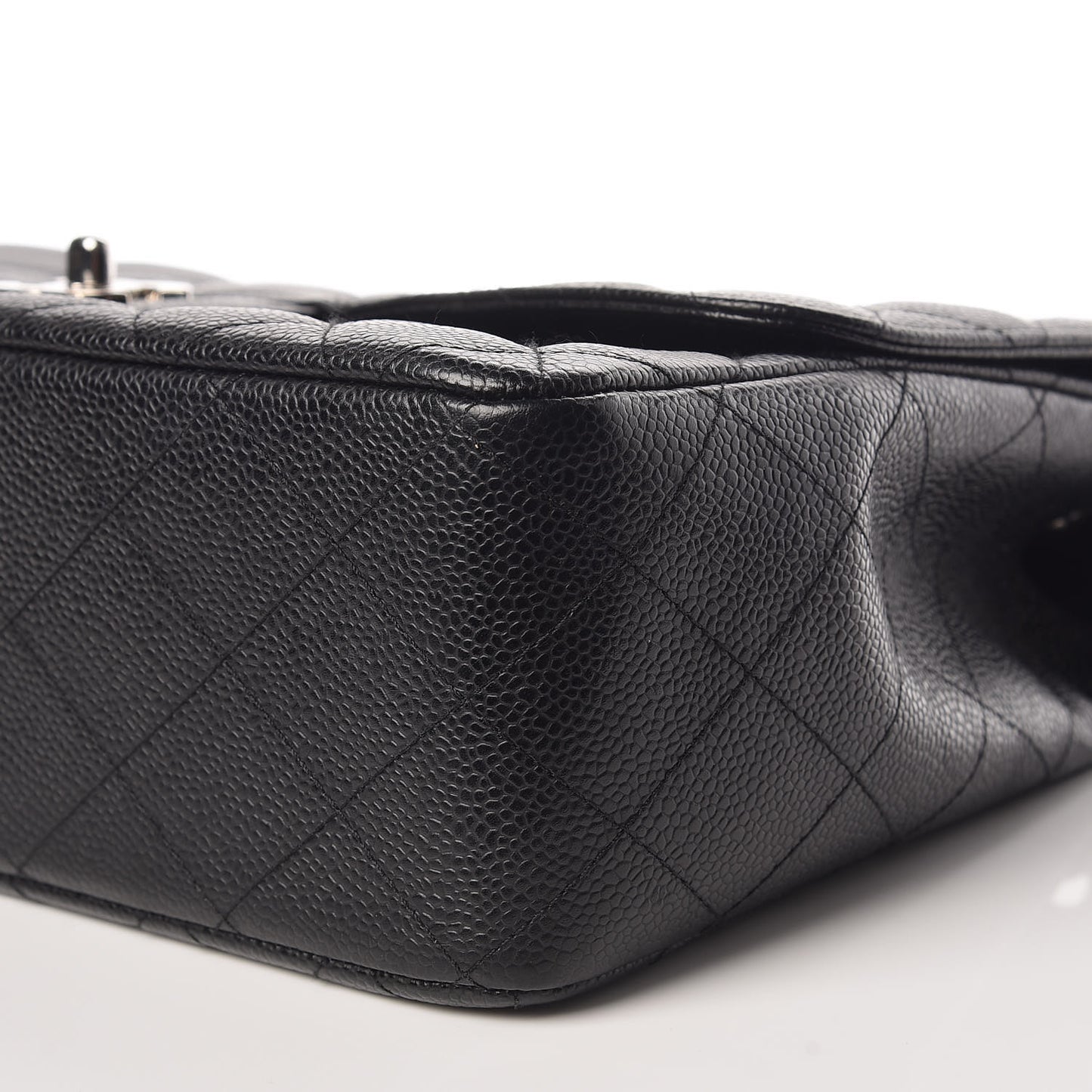 Caviar Quilted Jumbo Single Flap Black