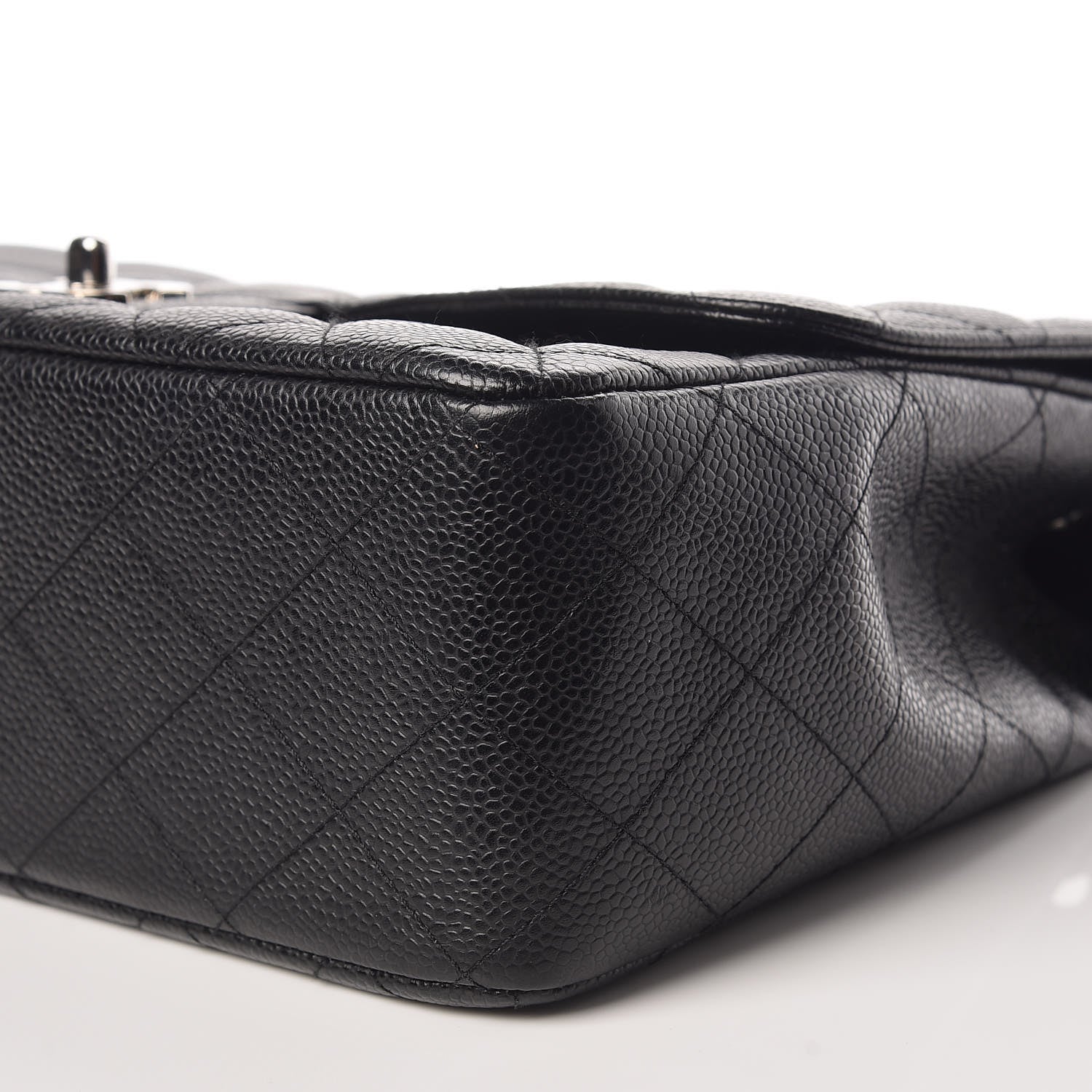 Chanel Caviar Quilted Jumbo Single Flap Black 6 of 16