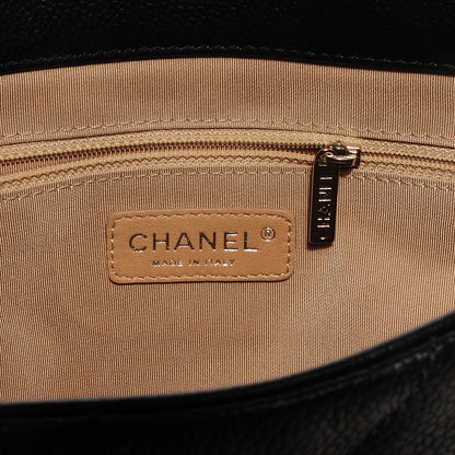 Chanel Caviar Expandable Zip Shoulder Bag Black 5 of 8
