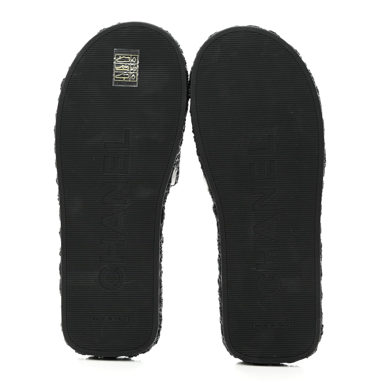 Raffia CC Espadrille Slip On Sandals 40 Black
