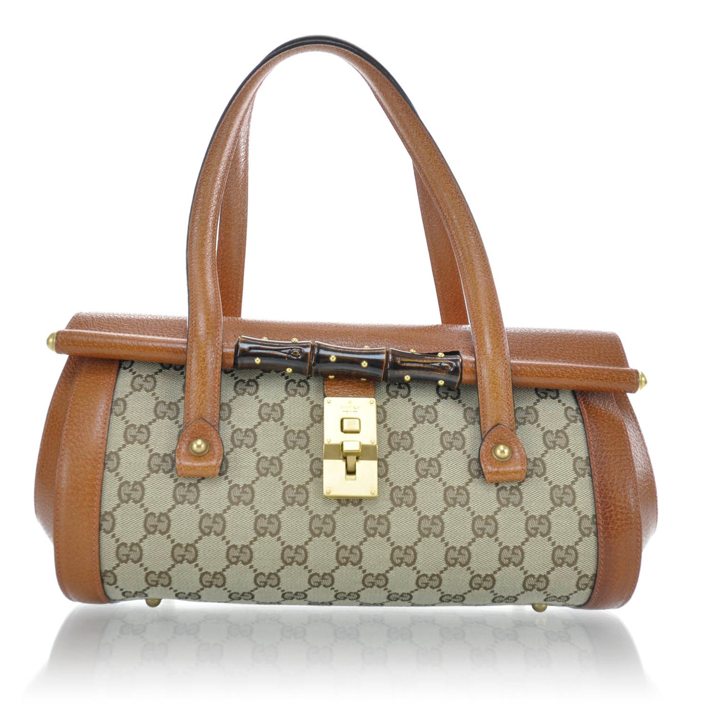Monogram Bamboo Bullet Satchel