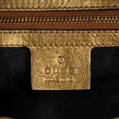 Gucci Patent Medium Hysteria Top Handle Bag Gold 7 of 8
