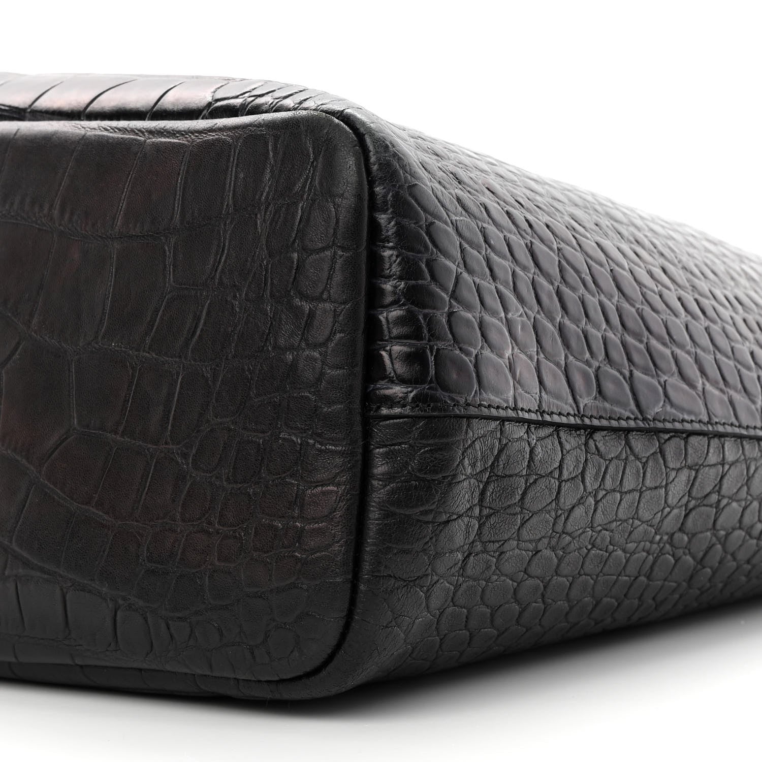 Givenchy Calfskin Crocodile Embossed Medium Antigona Tote Black 11 of 21