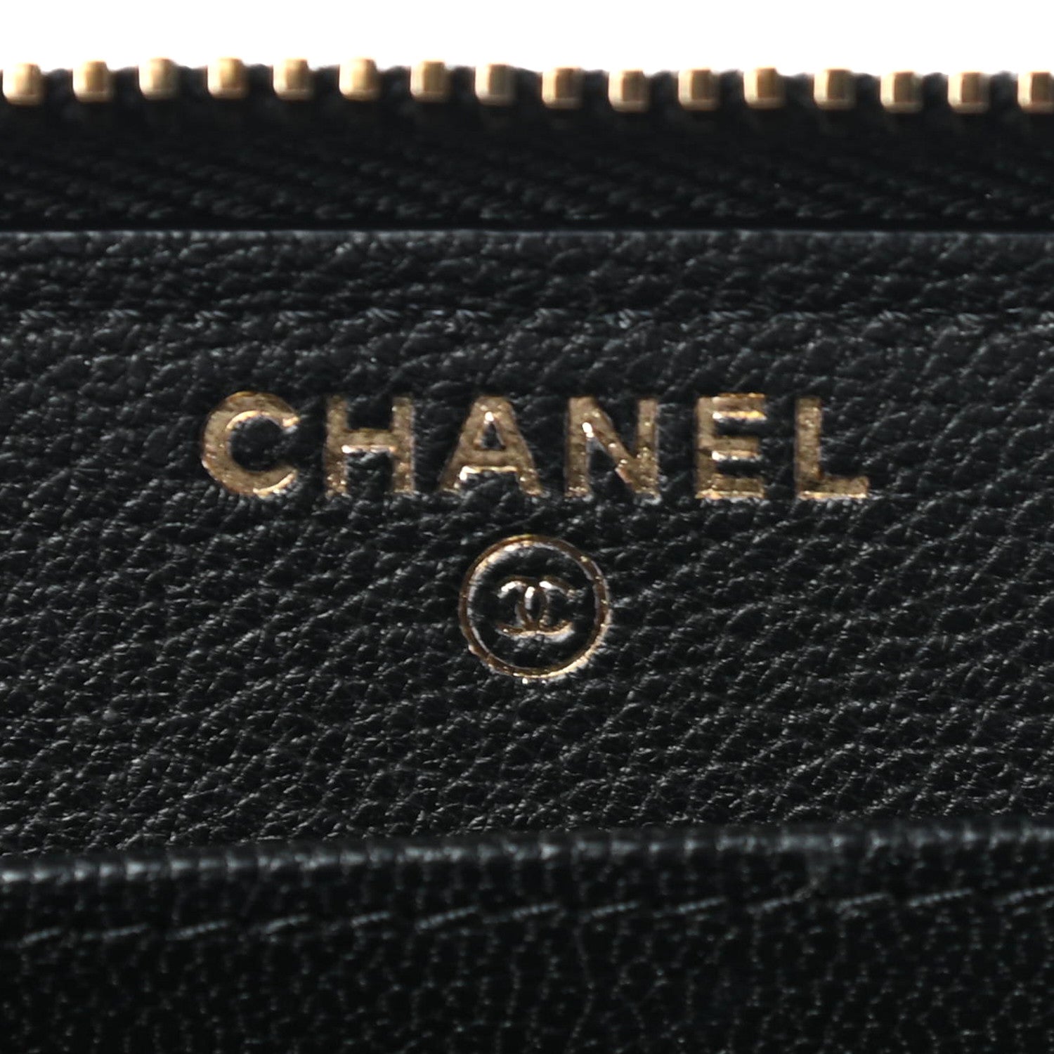 Chanel Patent Quilted Large Gusset Zip Around Wallet Black 7 of 8