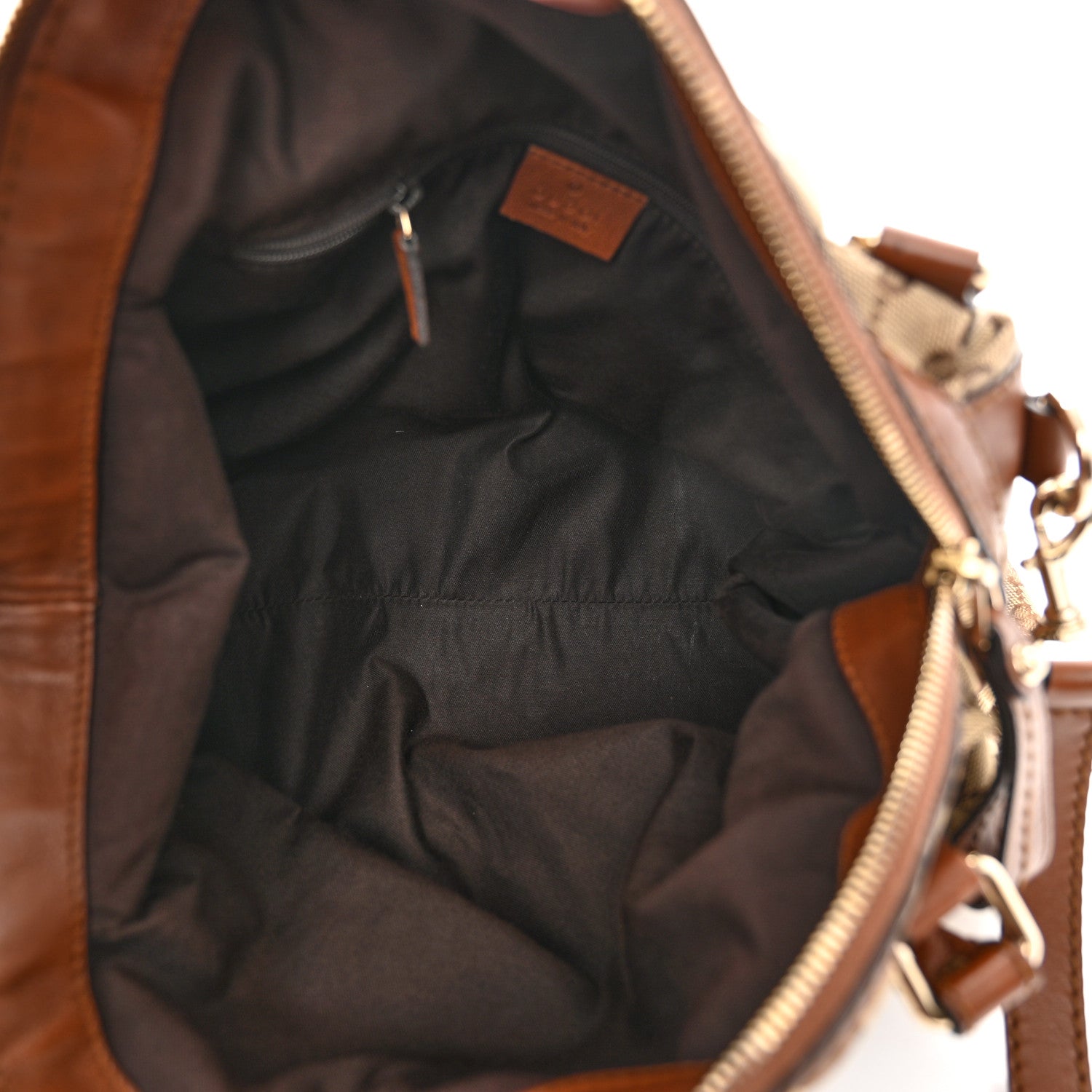 Gucci Monogram Medium Sukey Boston Brown 5 of 11