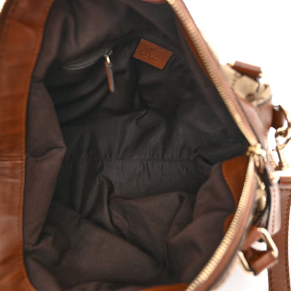 Gucci Monogram Medium Sukey Boston Brown 5 of 11