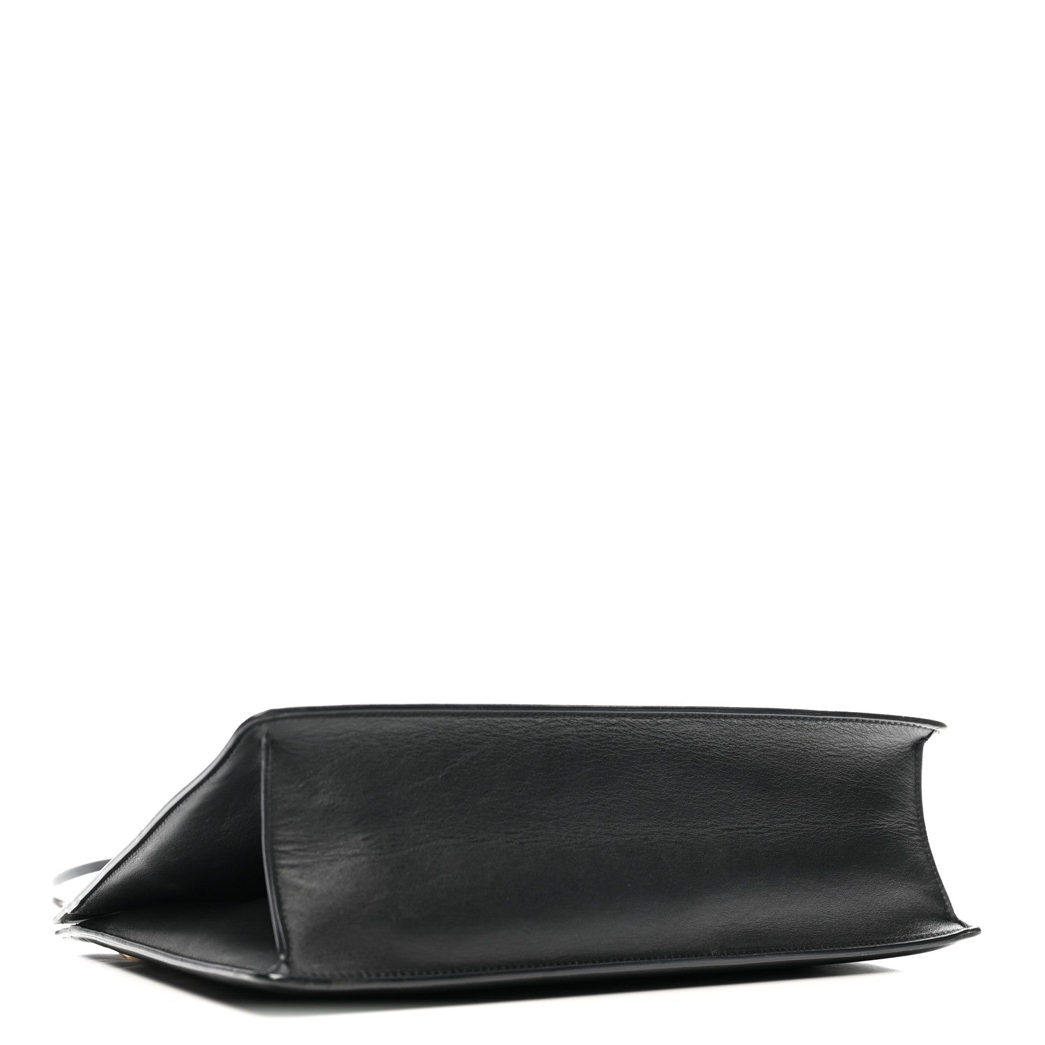 Celine Smooth Calfskin Medium Clasp Shoulder Bag Black 4 of 14