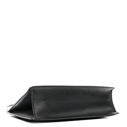 Celine Smooth Calfskin Medium Clasp Shoulder Bag Black 4 of 14
