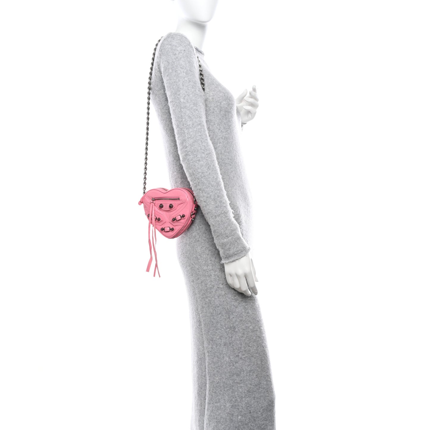 Agneau Arena Mini Le Cagole Heart Bag Sweet Pink