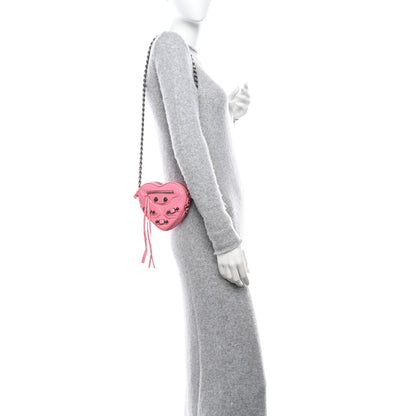 Balenciaga Agneau Arena Mini Le Cagole Heart Bag Sweet Pink 2 of 10