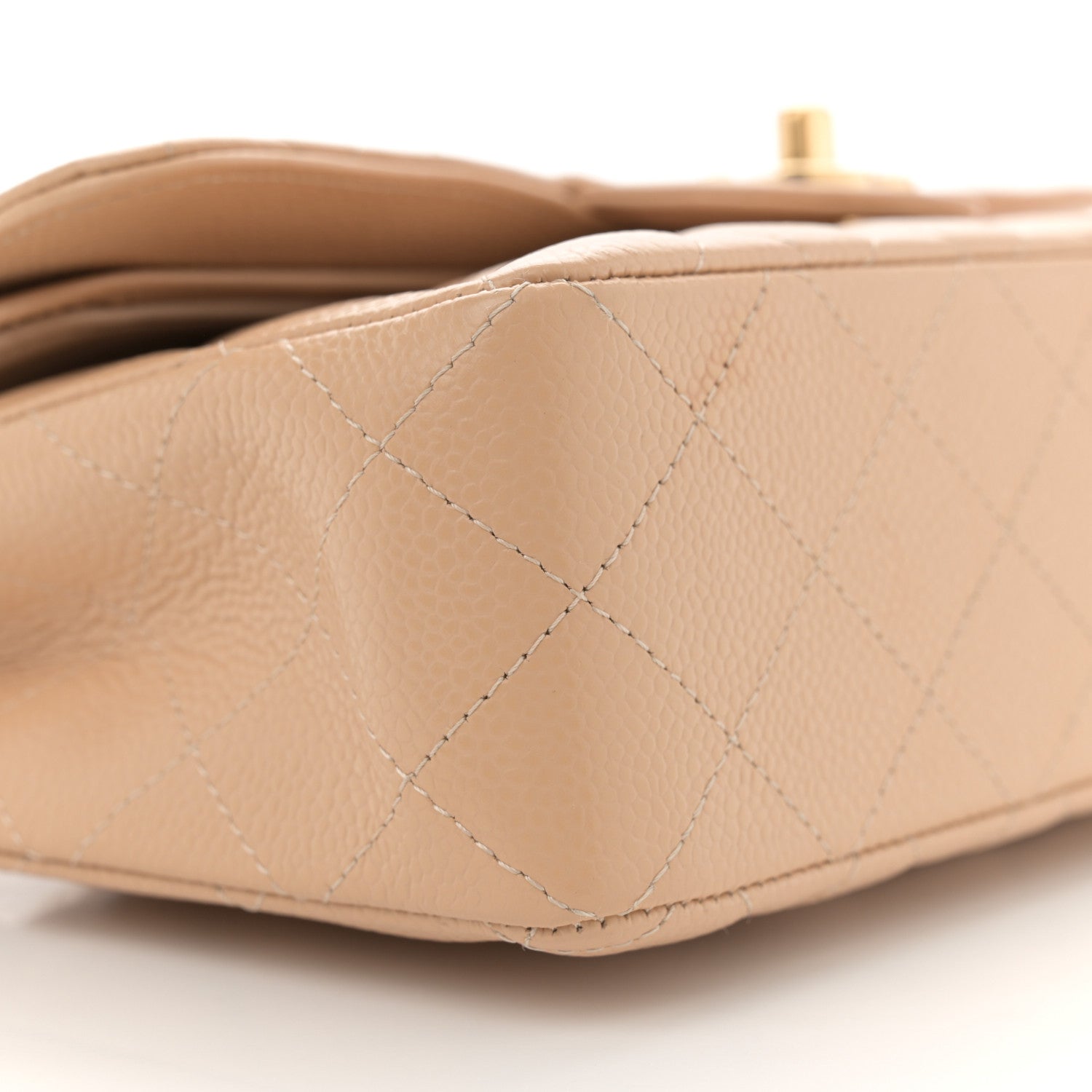 Chanel Caviar Quilted Small Double Flap Beige 9 of 13