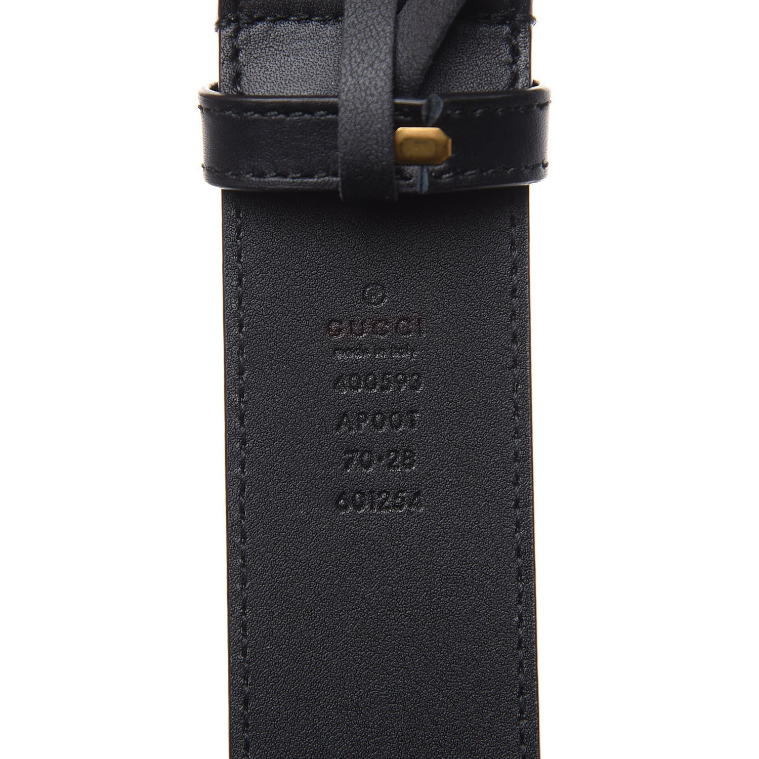 Gucci Calfskin Double G 40mm Belt 70 28 Black 6 of 6