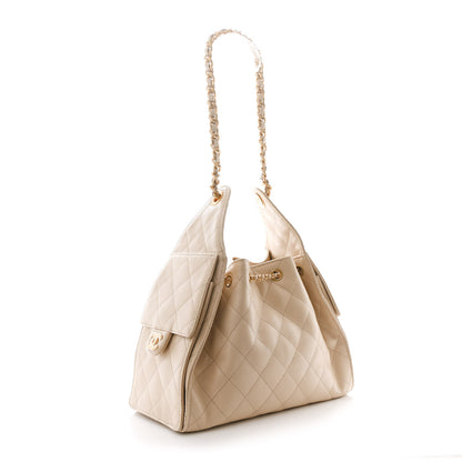Chanel Caviar Quilted Small Chanel 25 Handbag Beige 3 of 11