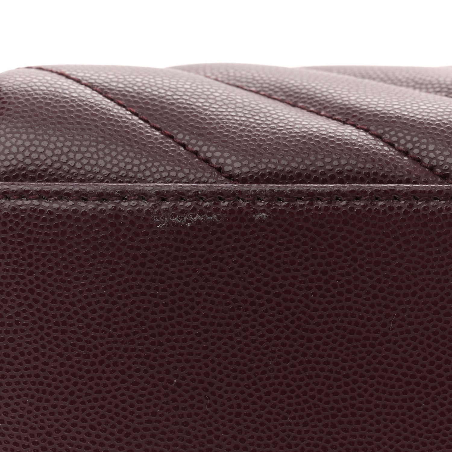 Saint Laurent Grain de Poudre Matelasse Chevron Medium Tribeca Shopping Bag Rouge Legion 11 of 11
