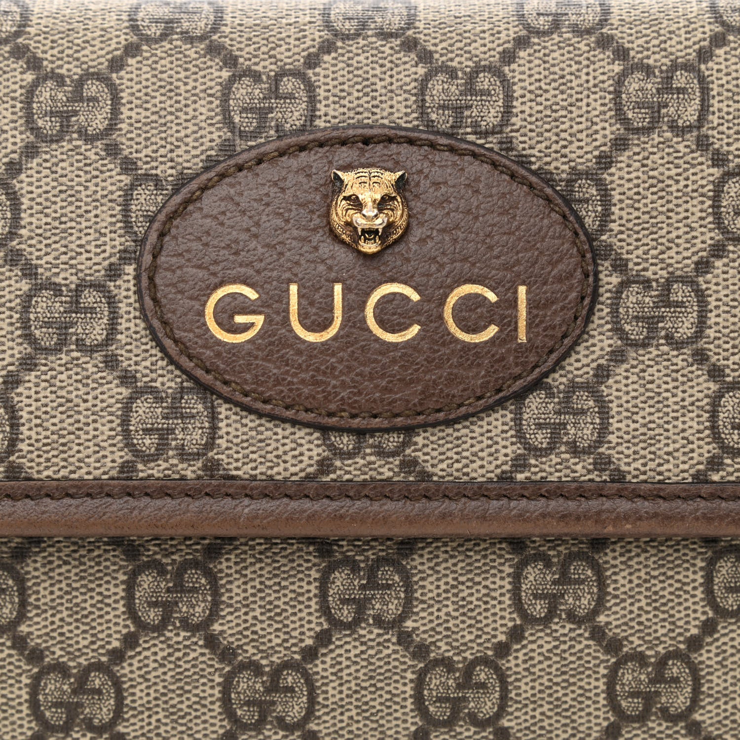 Gucci GG Supreme Monogram Neo Vintage Web Belt Bag Brown 8 of 15