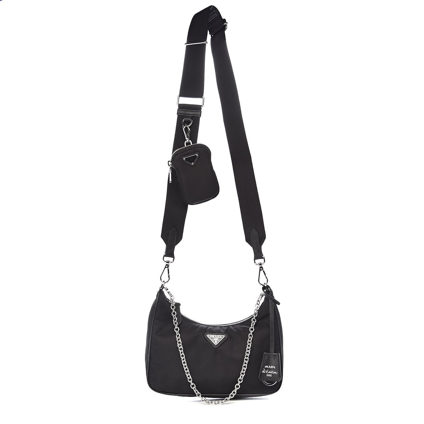 Nylon Re-Edition 2005 Shoulder Bag Black