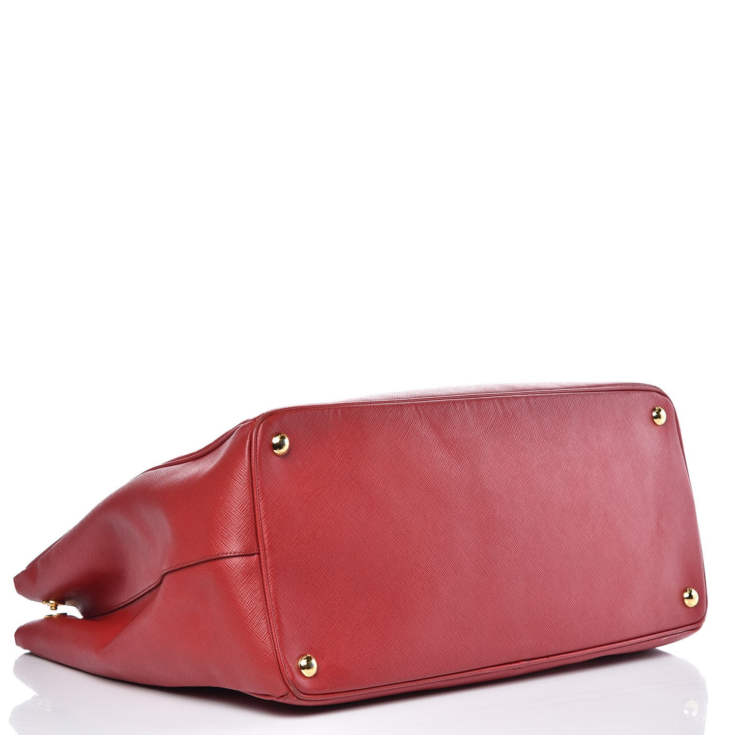 Saffiano Large Galleria Double Zip Tote Fuoco
