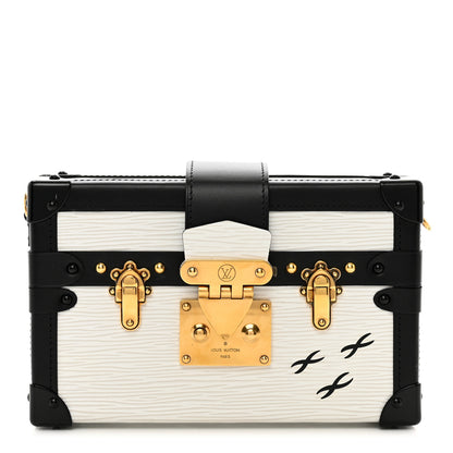 Louis Vuitton Epi Petite Malle White Black 1 of 9
