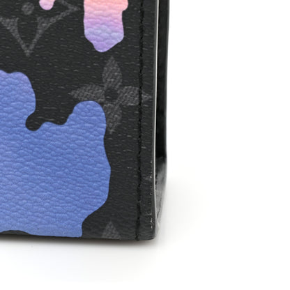 Louis Vuitton Monogram Eclipse Sunrise Room With A View Gaston Wearable Wallet Blue Purple 12 of 13
