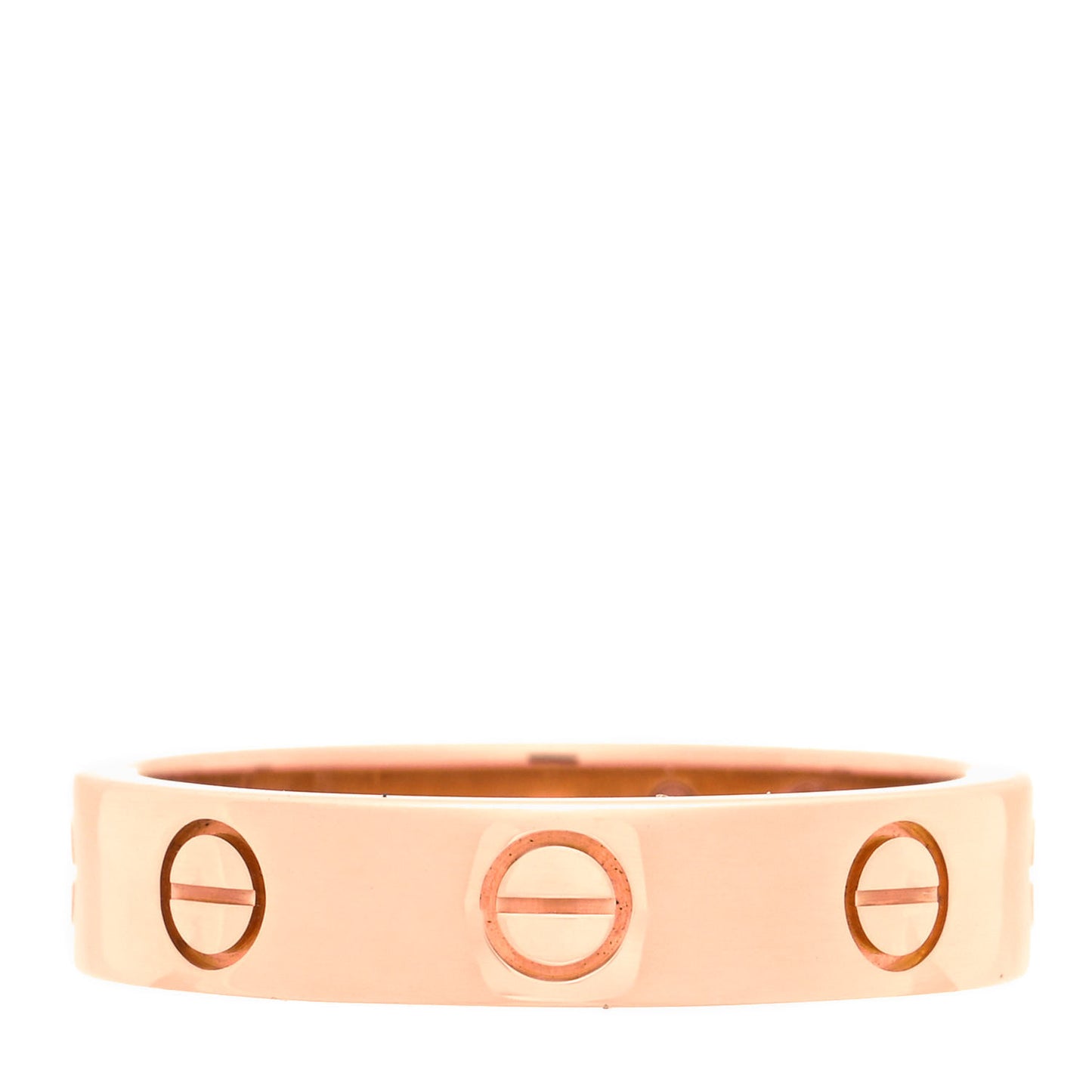 18K Pink Gold Diamond 4mm LOVE Wedding Band Ring 50 5.25
