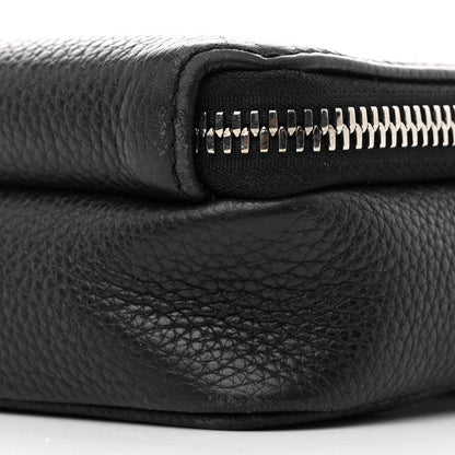 Christian Dior Grained Calfskin Double Zip Crossbody Black 12 of 12