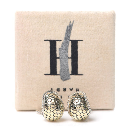 John Hardy Sterling Silver 18K Yellow Gold Buddha Belly Dot Earrings 6 of 6