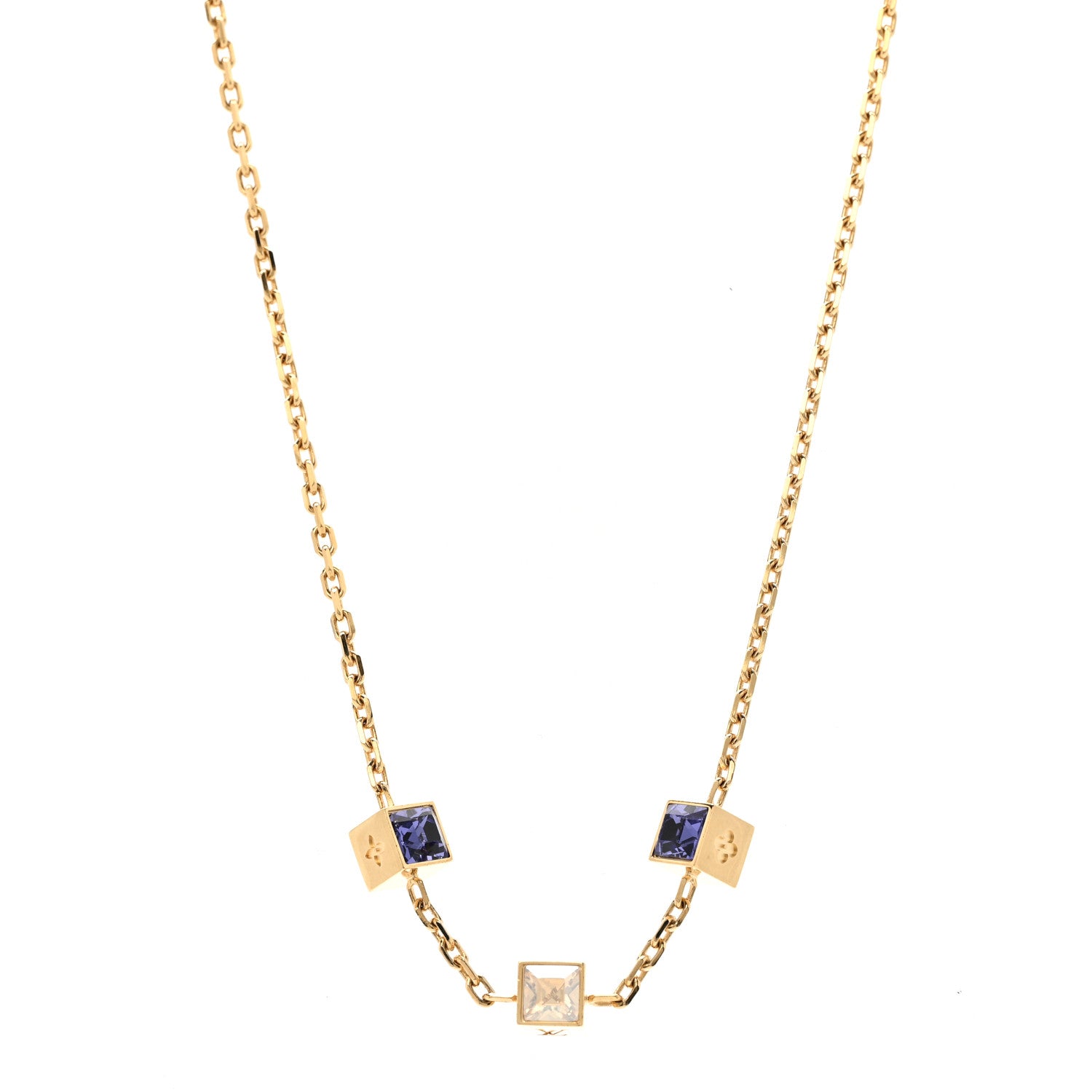 Louis Vuitton Swarovski Gamble Short Necklace Azur 1 of 8