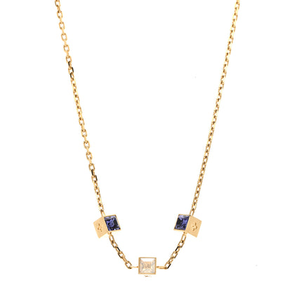 Louis Vuitton Swarovski Gamble Short Necklace Azur 1 of 8